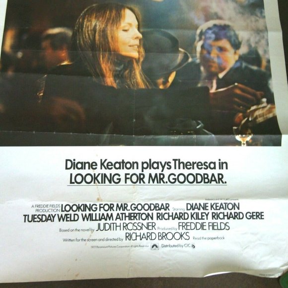 Film Poster Original Looking for Me Goodbar Diane Keaton & Richard Gere Movie - Picture 7 of 16